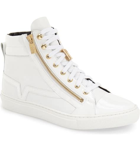 versace high sneakers men|Versace zipped high top sneakers.